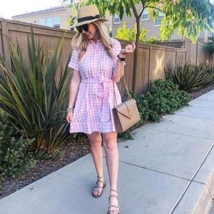 New Lisa Marie Fernandez Target Pink Gingham Dress